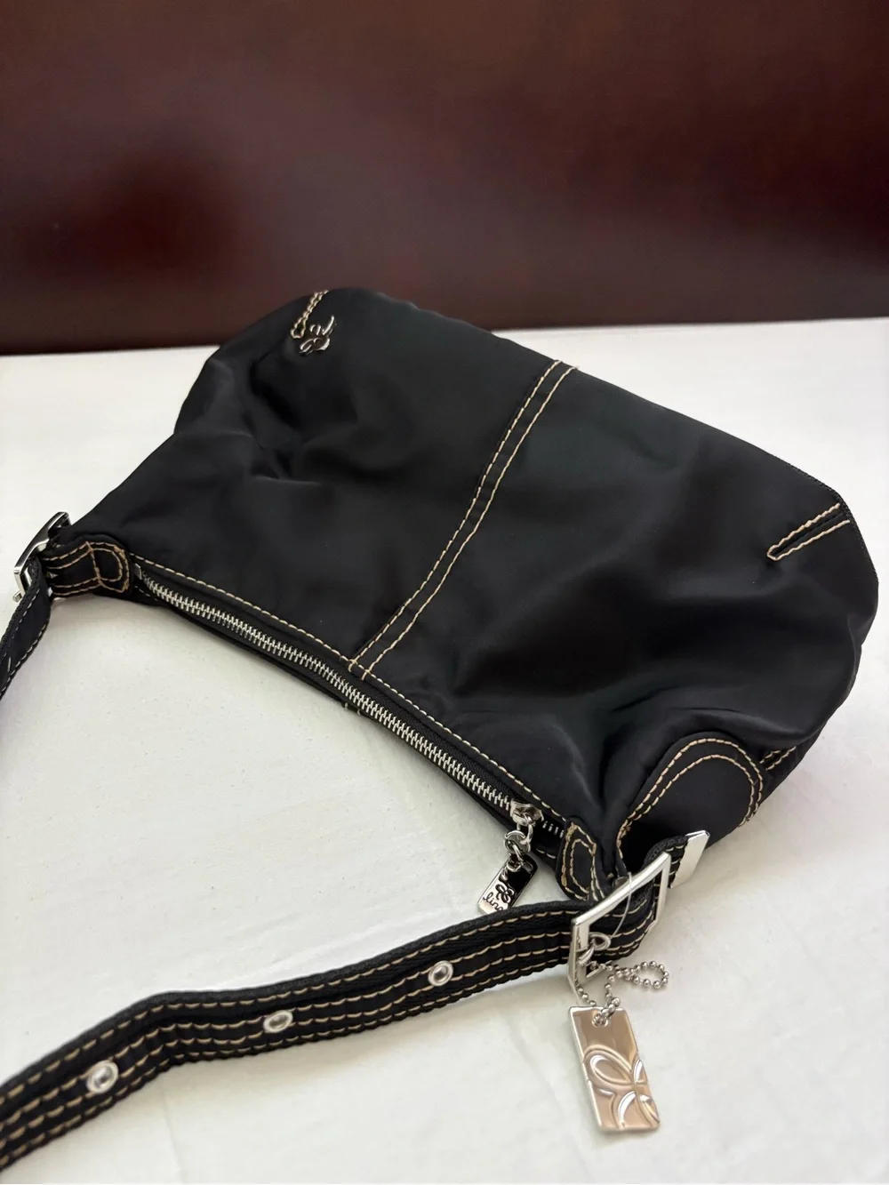Nina Black Hobo Bag